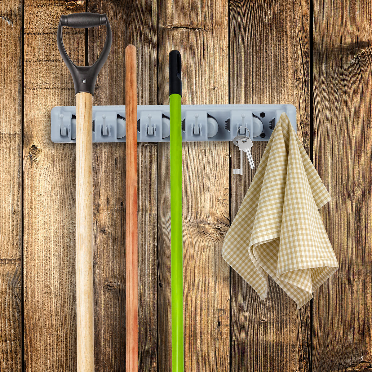 GERÄTEHALTER - Grau, Kunststoff (40/6/11cm) - Relaxdays