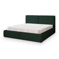 POLSTERBETT FELURO 160x200 cm mit Bettkästen - Grün - Grün, Holz (160/200cm) - MASSENO