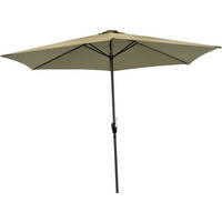 SONNENSCHIRM ZUM AUFKLAPPEN Gemini - Grün - 300/300/ cm - Grün, Metall (300/300cm) - Lesli Living