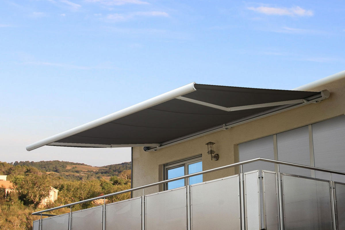 ELEKTRISCHE KASSETTENMARKISE Anthrazit - Anthrazit, Textil (500/23/300cm) - MCW