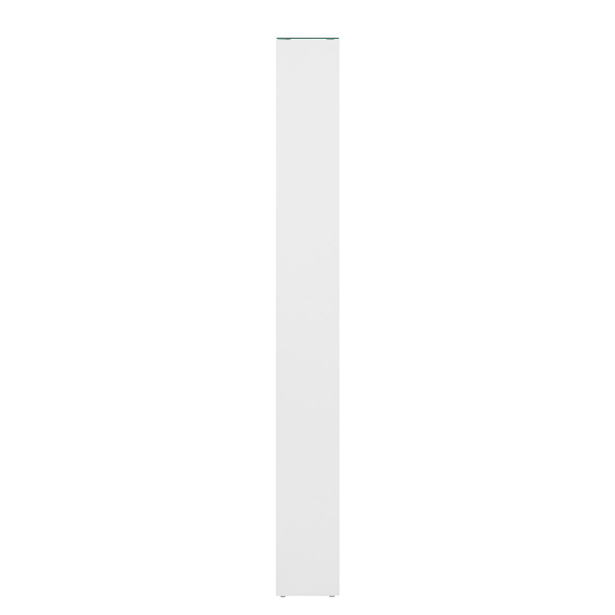 SCHUHKIPPER - Weiß Hochglanz, Holzwerkstoff (64/159/18cm) - home24