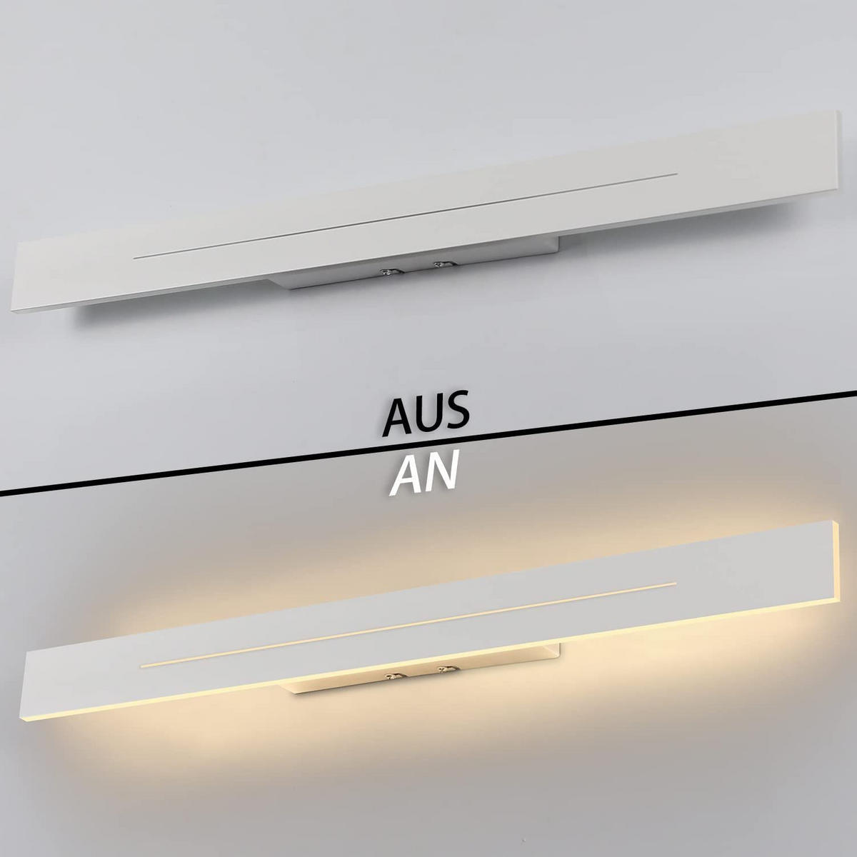 LED WANDLEUCHTE Raum - Weiß, Metall (5/4/60cm) - Nettlife