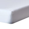SPANNBETTLAKEN Satin aus 100% Bio-Baumwolle - Weiß, Textil (120/190cm) - Homescapes