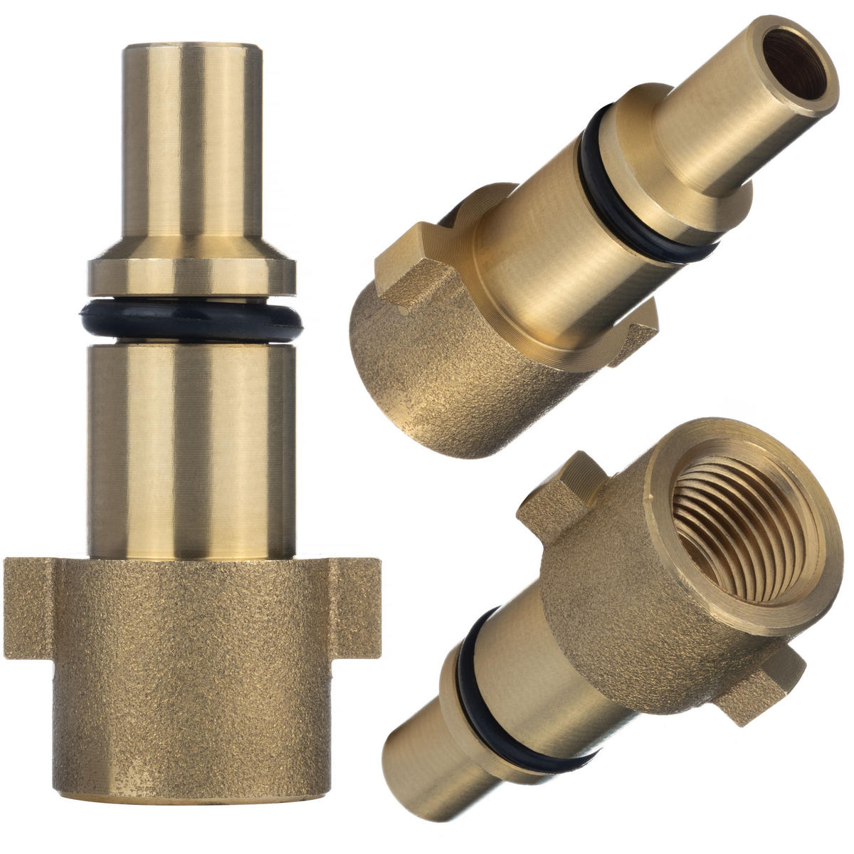 SCHLAUCH Universal Kanalschlauch, 15 m, Düse 1+3, 160 bar, 60 °C, Bajonettanschluss, 1/4 Zoll Gewinde - Multicolor, Kunststoff/Metall (28/7/28cm)