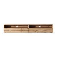 TV-LOWBOARD Rednaw mit LED Holzoptik Eiche 180 cm - Eichefarben/Eiche Wotan, Holzwerkstoff (180/30/31cm) - Selsey