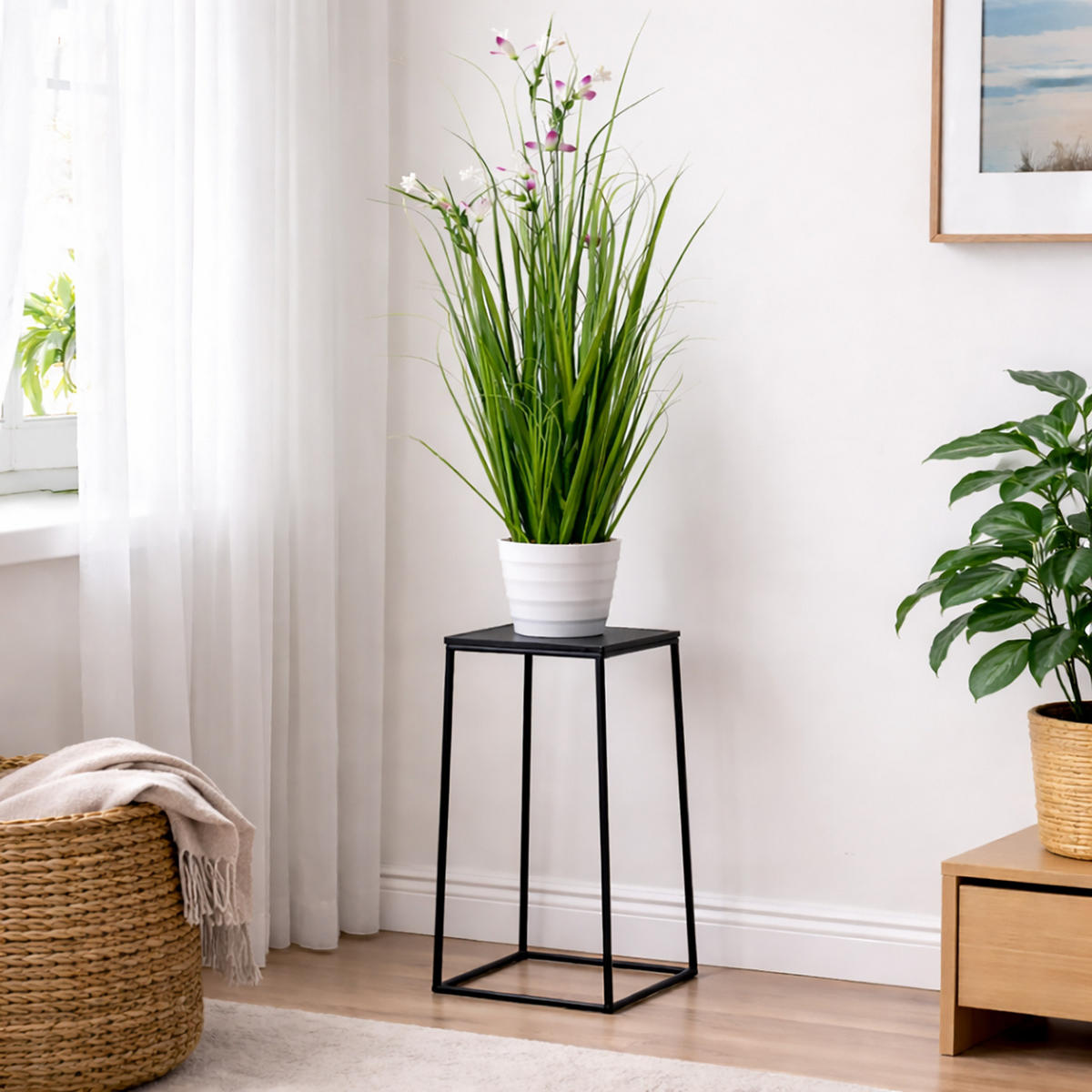BLUME im Topf Feldblumen 13,5/13,5/100 cm - Multicolor, Kunststoff (100cm) - Home Styling Collection