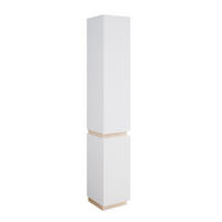 BADSCHRANK Gloria Weiß 33 x 197.5 cm mit 2 Türen - Weiß, Holzwerkstoff (33/197.5/35cm) - Vicco