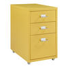 ROLLCONTAINER Kökar - Gelb, Metall (28/48/41cm) - [en.casa]