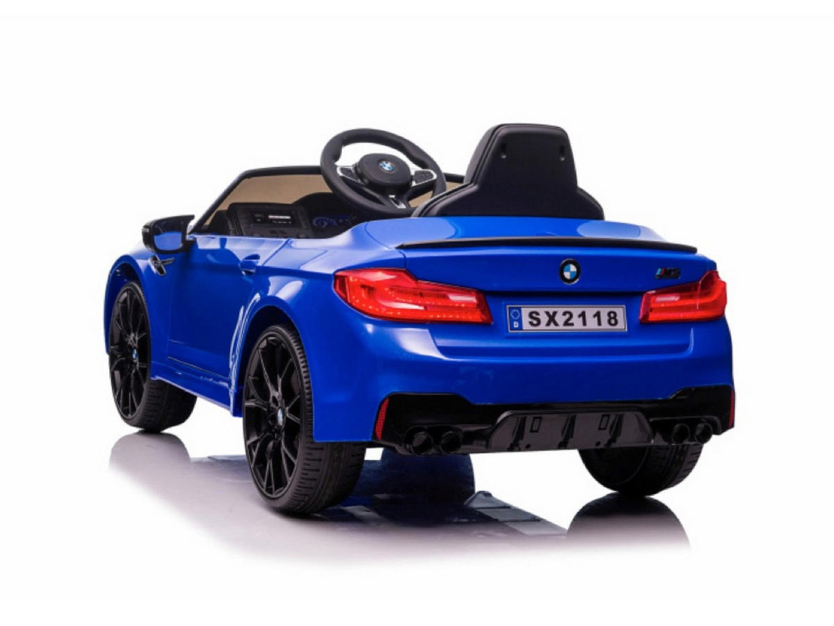 KINDER ELEKTROAUTO BMW M5 Blau - Blau, Kunststoff (124/74/55cm) - TPFLiving