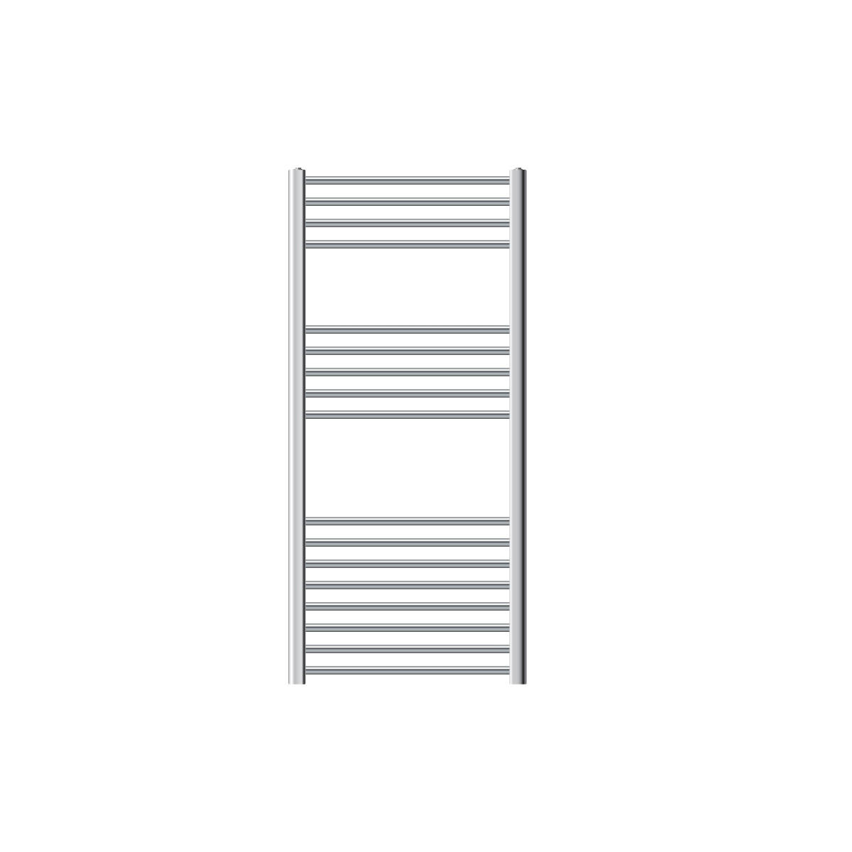 BADHEIZKÖRPER Sahara 600x1200 mm Chrome gebogen mit Seitenanschluss - Chromfarben, Metall (60/120/5cm) - LuxeBath