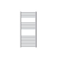 BADHEIZKÖRPER Sahara 600x1200 mm Chrome gebogen mit Seitenanschluss - Chromfarben, Metall (60/120/5cm) - LuxeBath