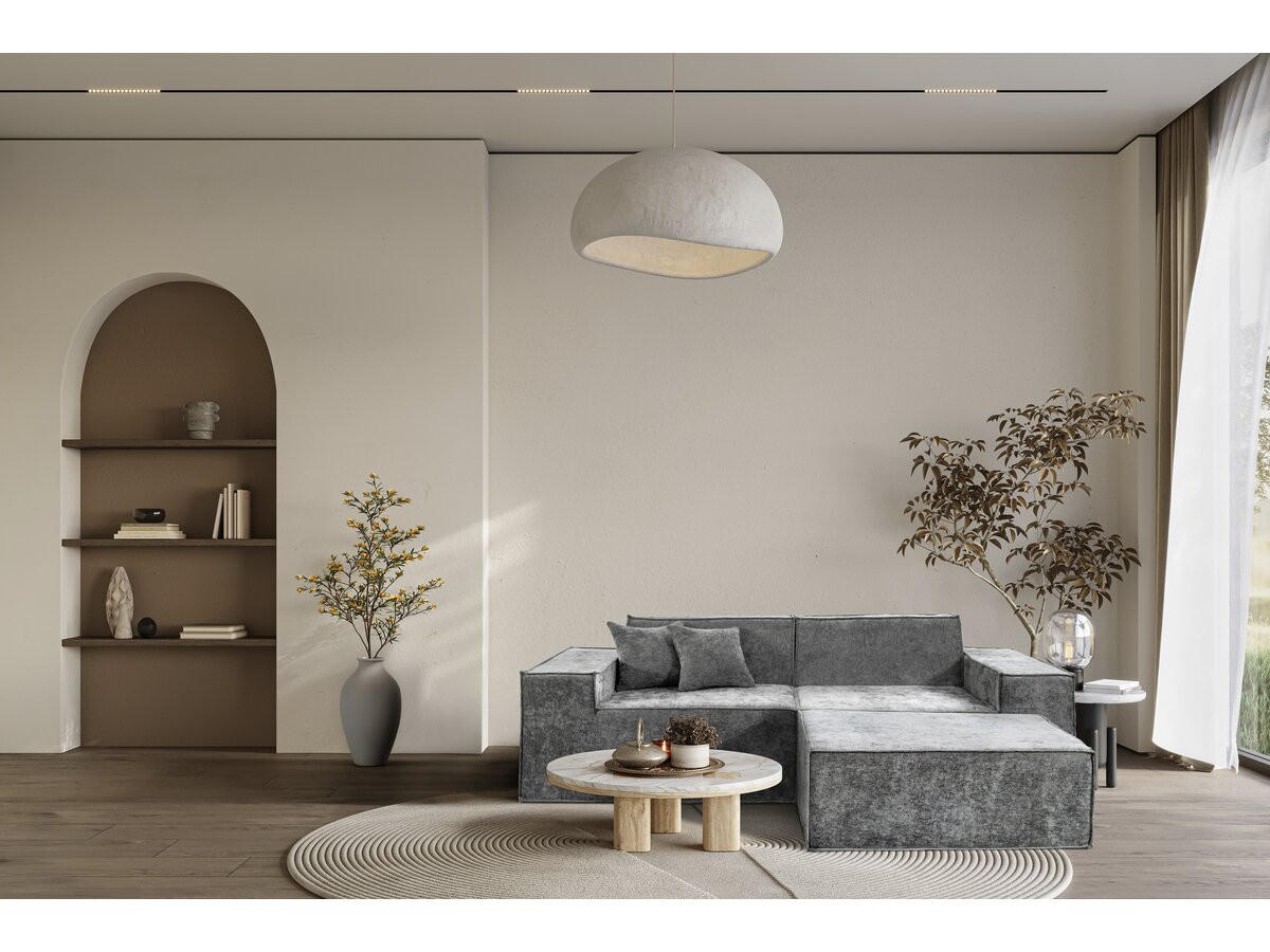3-SITZER-SOFA Lusso Grau - Grau, Textil (220/70/100cm) - Habitat Garten