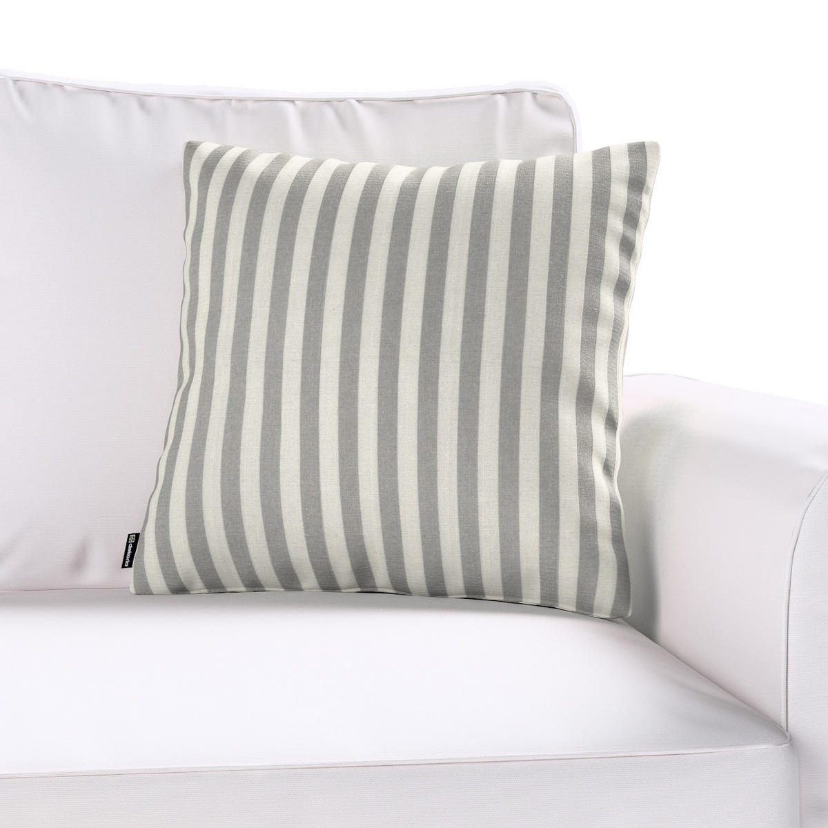 KISSENHÜLLE Quadro grau, 43x43 cm - Grau, Textil (43/43cm) - Dekoria