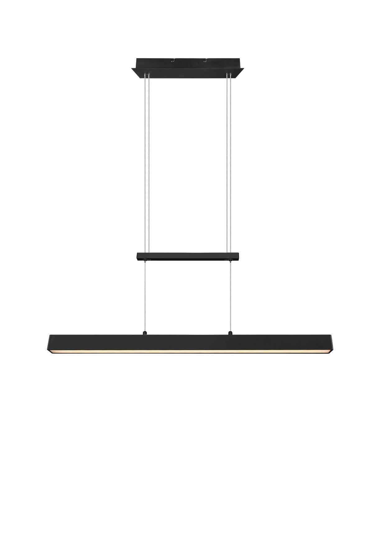 HÄNGELAMPE PAROS - Schwarz - 0/0/150 cm - Schwarz, Metall (90/90/150cm) - Trio Leuchten