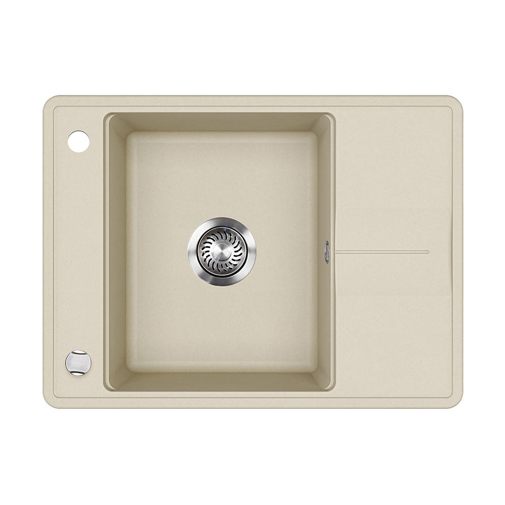 SPÜLBECKEN Osaka Beige 67 x 50 cm - Beige, Keramik (67/20/50cm) - Bergstroem