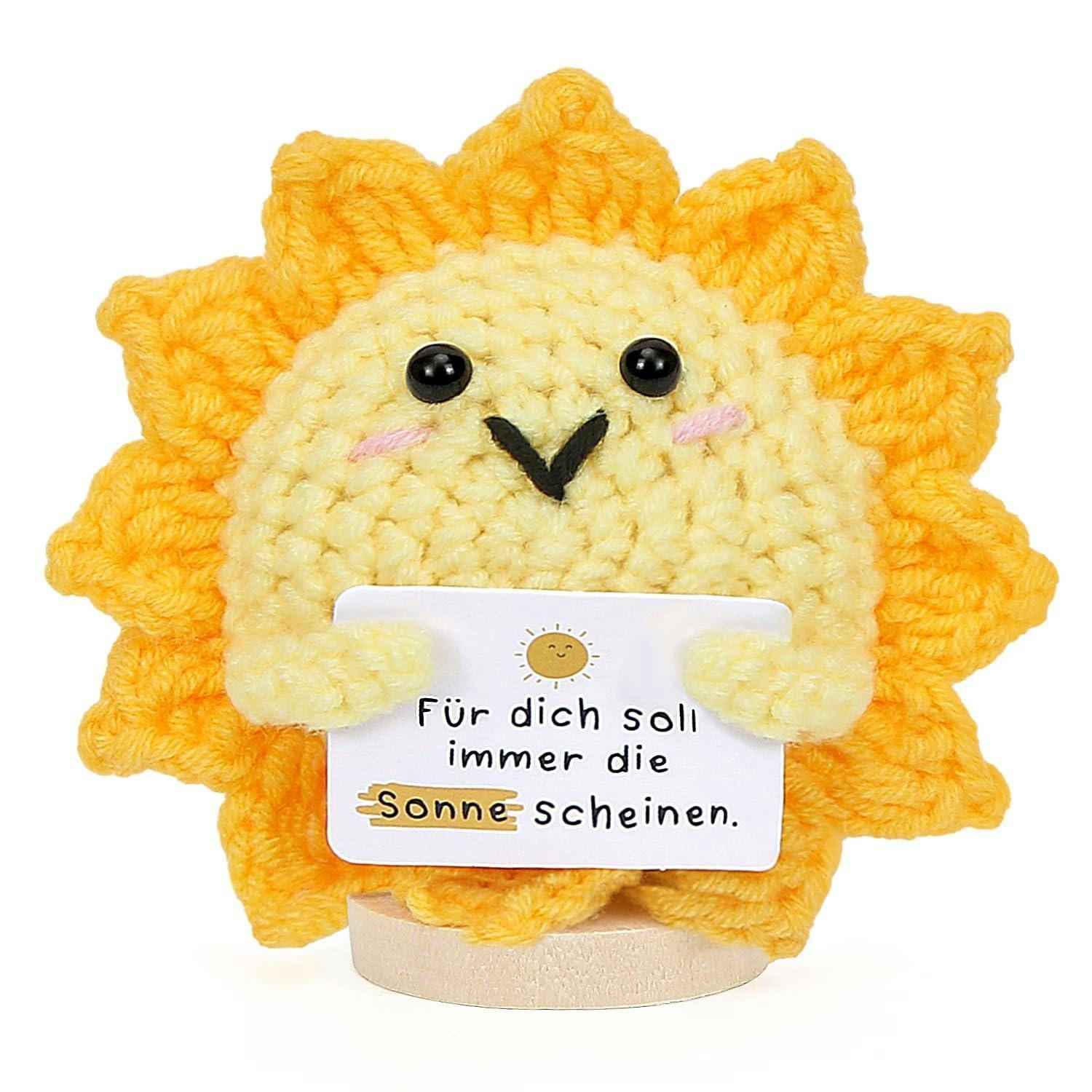 STRICKPUPPE Sonne Gelb - Gelb, Textil (1/1cm)