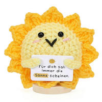 STRICKPUPPE Sonne Gelb - Gelb, Textil (1/1cm)