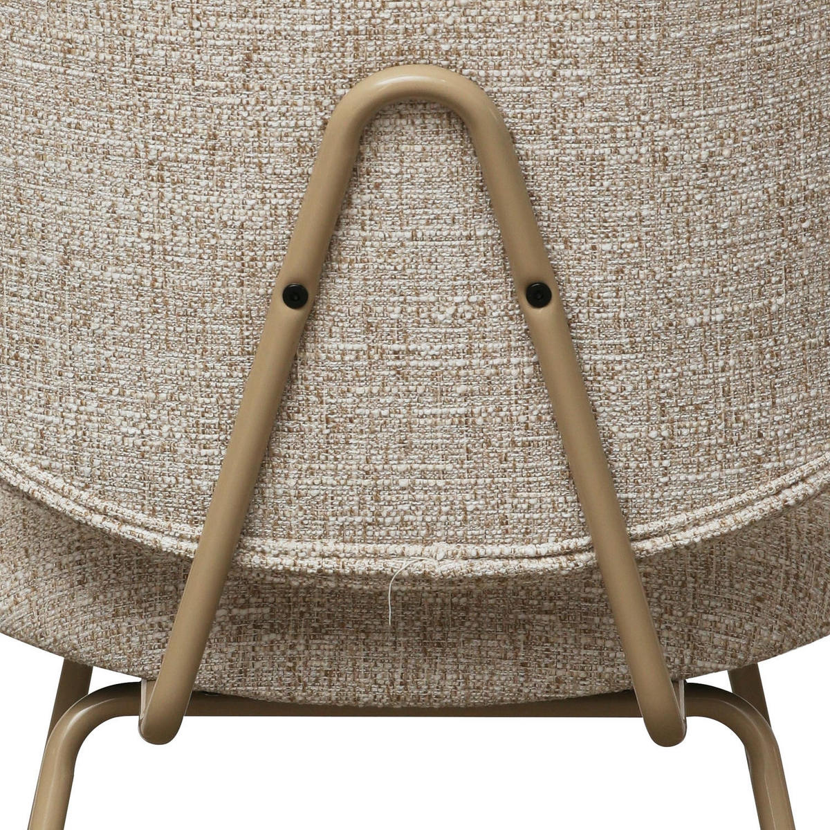 STUHL-SET 2 Stück in Teddystoff Beige - Beige/Schwarz, Textil/Metall (50/82/58cm) - Furnhouse