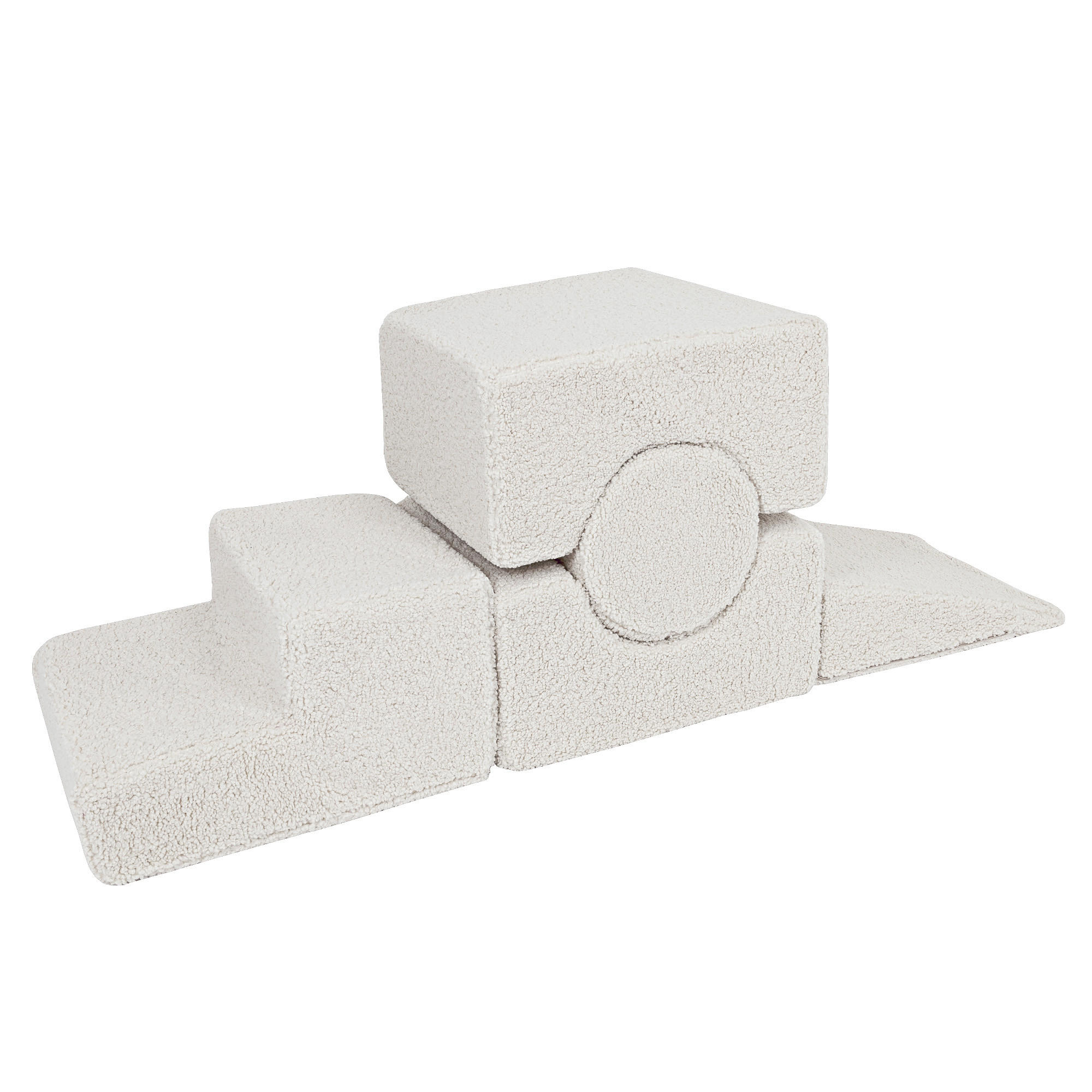 SCHAUMSTOFF-BAUSTEINE für Kinder, Shape, Bearly, Cremig - Creme, Textil (45/30/169cm) - MeowBaby
