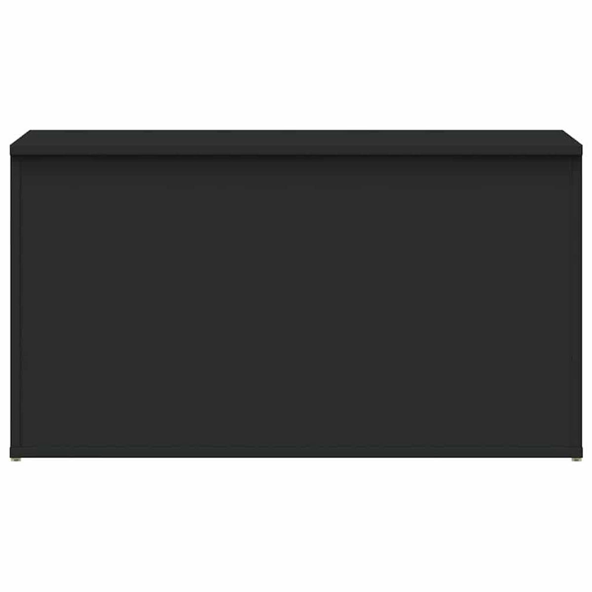 AUFBEWAHRUNGSTRUHE Schwarz 84/42/46 Cm Holzwerkstoff - Schwarz, Holz (84/46/42cm) - vidaXL
