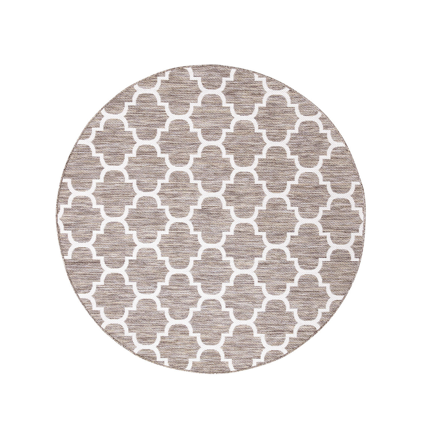 OUTDOOR-TEPPICH Sun 462 Beige 200 cm Rund - Beige, Textil (200/200cm) - carpet city