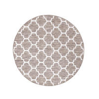 OUTDOOR-TEPPICH Sun 462 Beige 200 cm Rund - Beige, Textil (200/200cm) - carpet city