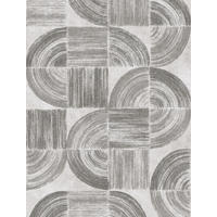 FOTOTAPETE grafische Linien 212 x 280 cm - Grau, Papier (212/280cm) - Sanders & Sanders