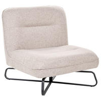 SESSEL Stoff Beige Lindal - Beige, Textil (85/85/83cm) - Beliani