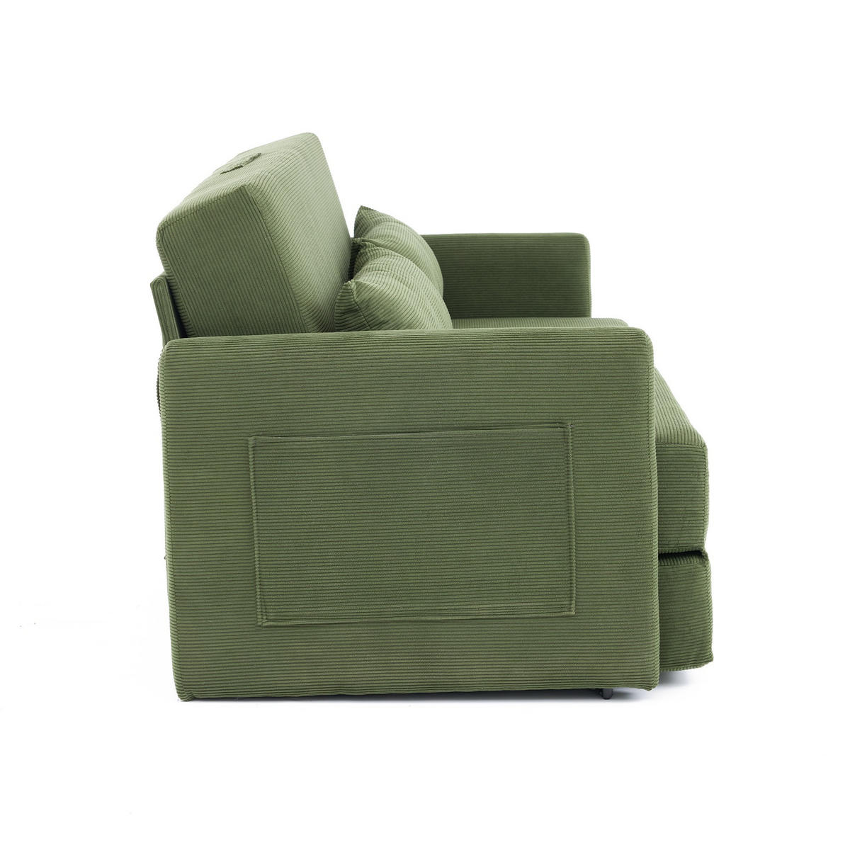 SCHLAFSOFA 2-Sitzer Sofa mit Schlaffunktion,klappbar,Grün - Grün, Textil (165/82/92cm) - LVHOM