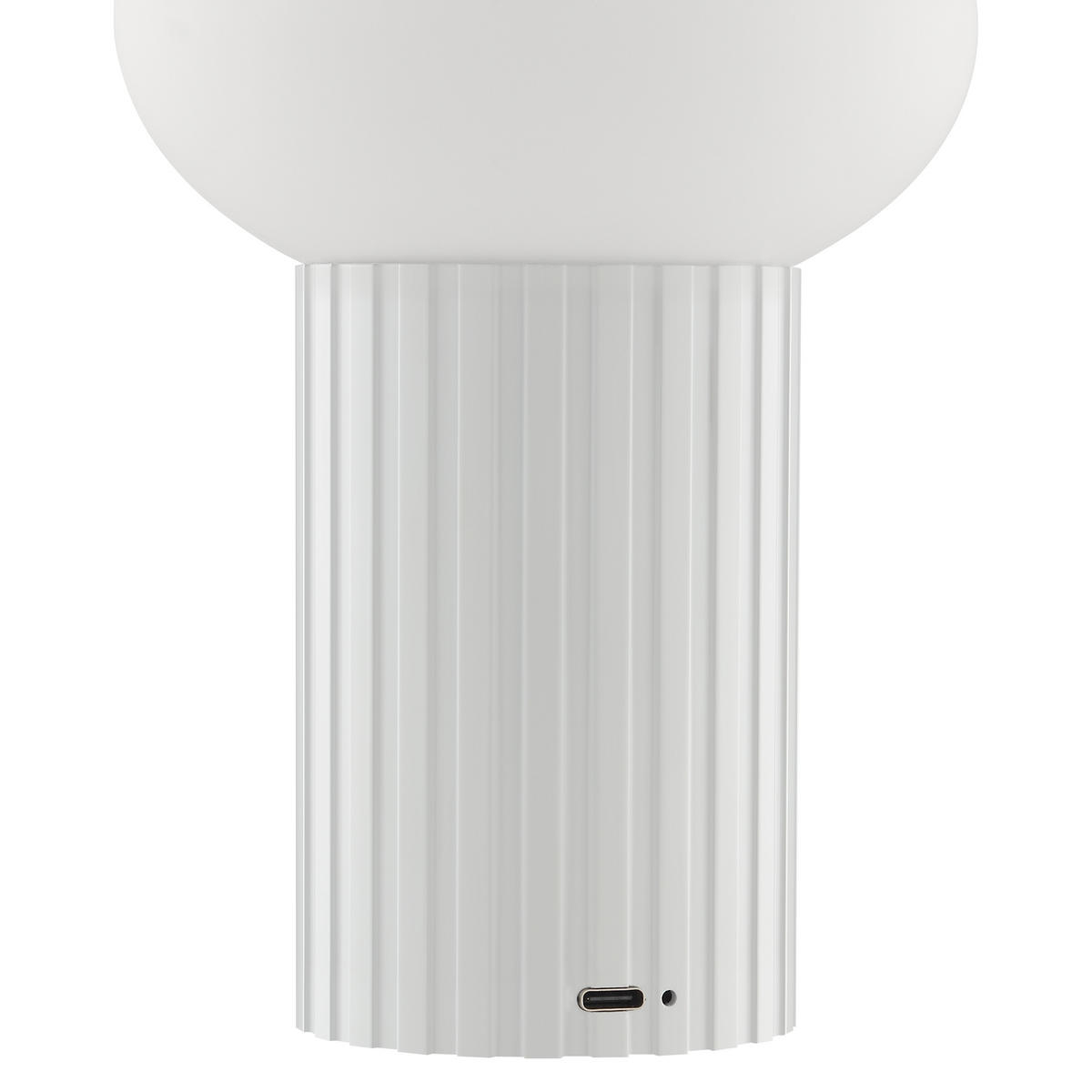 TISCHLEUCHTE Venti Weiß 12/12/18 cm - Weiß, Kunststoff (12/12/18cm) - Brilliant