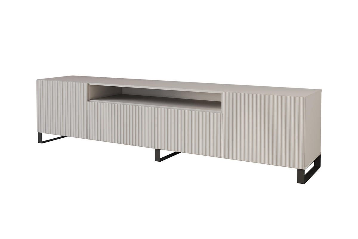 LOWBOARD NOA-2-S 200x53x41 cm - Kaschmir - Kaschmir/Schwarz, Holzwerkstoff (200/53/41cm) - ALTDECOR