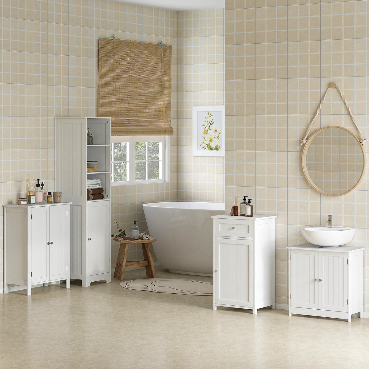 HÄNGESCHRANK Weiß 1 Stück - Weiß, Kunststoff (60/60/30cm) - GiPP