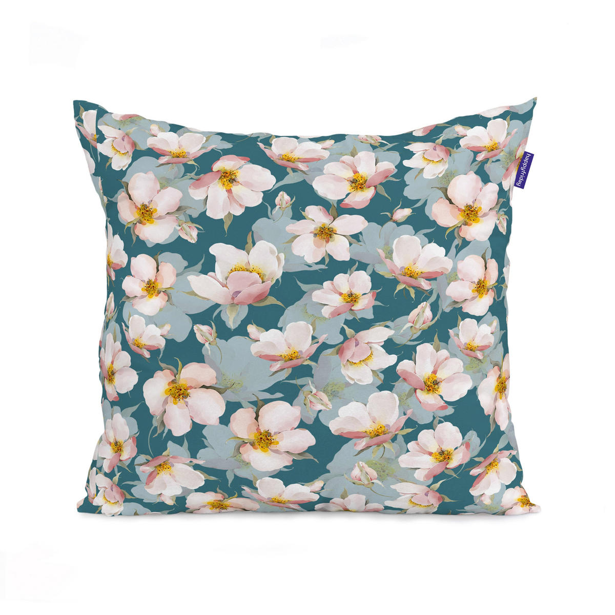 KISSENBEZUG spring blossom 50x50 + 50x30 cm mehrfarbig - Multicolor, Textil (50/50cm) - Happy Friday