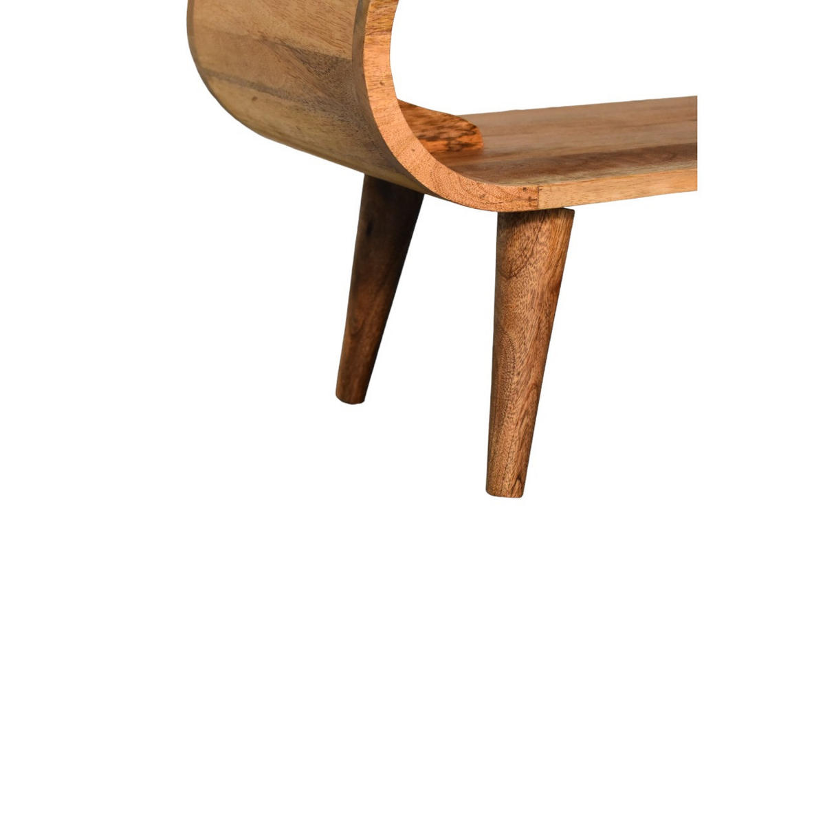 COUCHTISCH aus Massivholz im Eichenholz-Finish - Eichefarben/Messingfarben, Holz/Metall (35/90/40cm) - Artisan Furniture