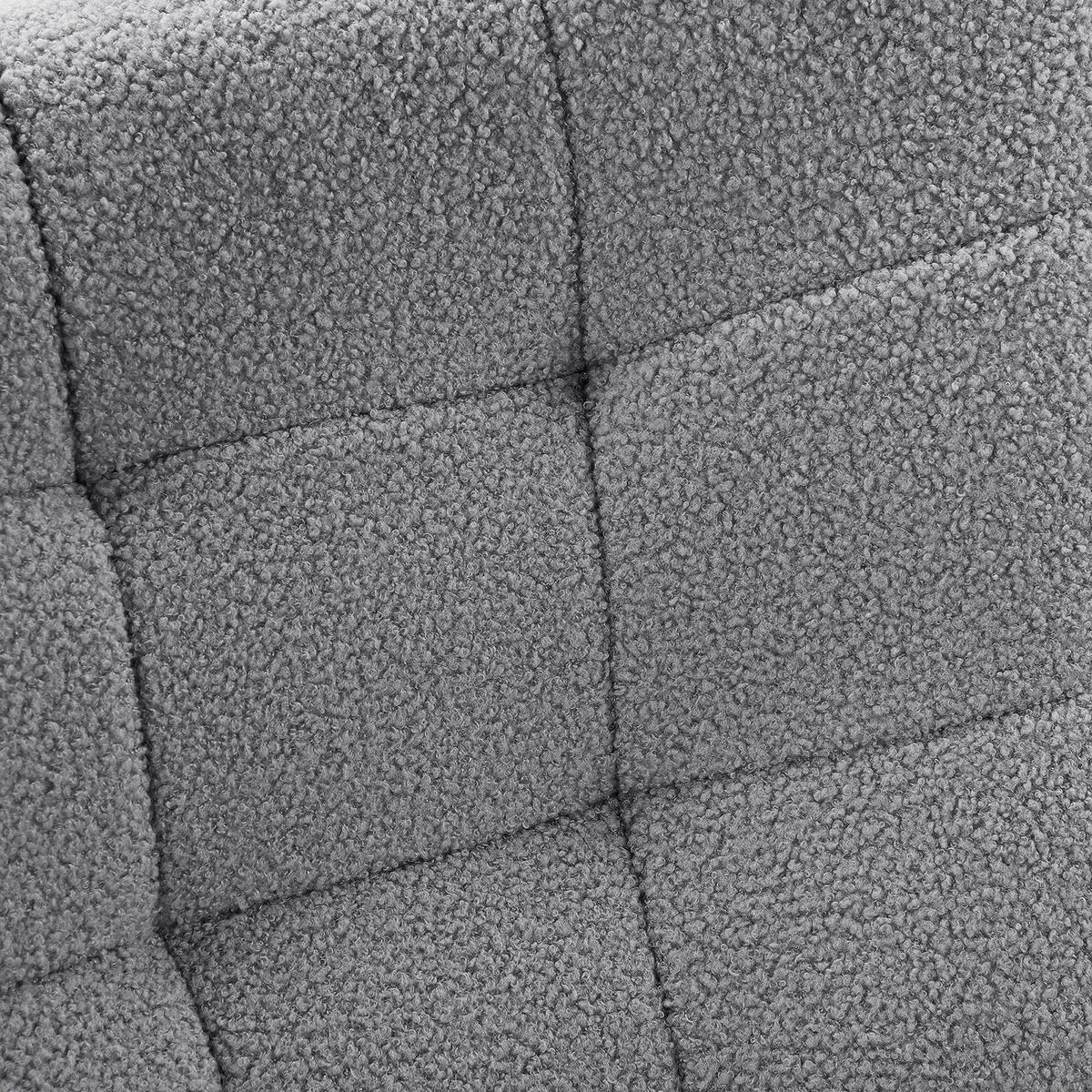 SCHAUKELSTUHL gepolstert mit Metallgestell, Dunkelgrau, für Wohnzimmer - Dunkelgrau, Holz/Textil (75/92/68cm) - PARAFTA HOME