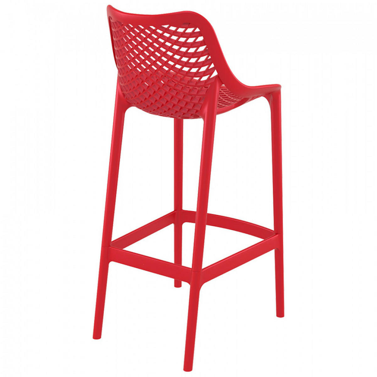 BARHOCKER Rot 45x105x53cm - Rot, Kunststoff (45/105/53cm) - AlterEgo