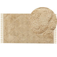 KURZFLOR-TEPPICH Sanliurfa 150/80 cm - Beige, Textil (80/150cm) - Beliani