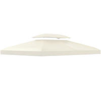 PAVILLON ERSATZDACH 4x3 m cremeweiß - Creme, Textil (300/20/400cm) - LEBENLANG