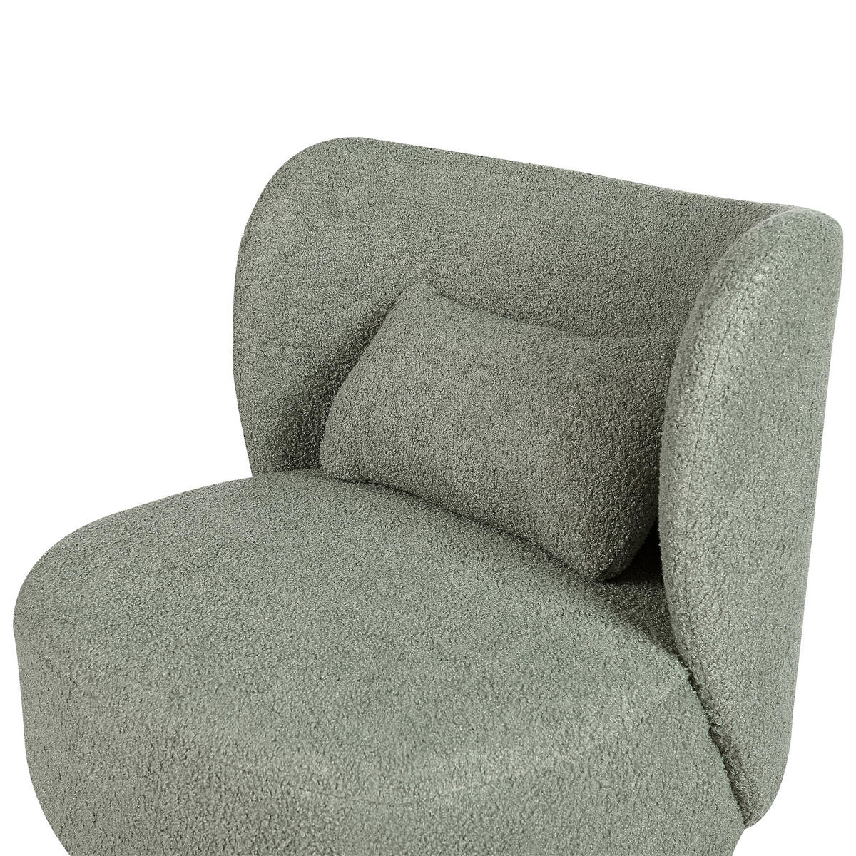 SESSEL BOUCLE Grün Otsby - Grün, Holz/Textil (60/76/55cm) - Beliani