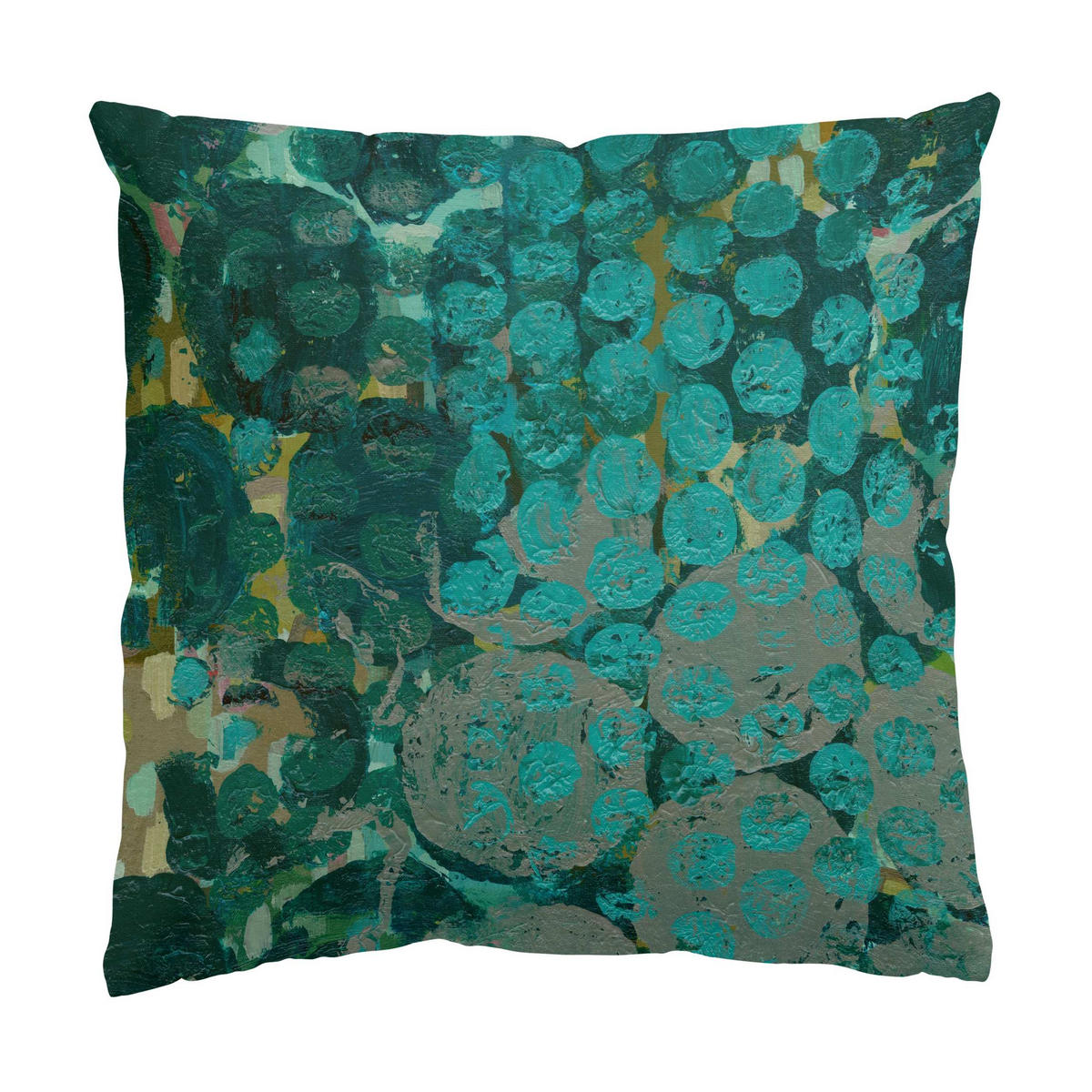 KISSENBEZUG Callais 50/50 cm - Türkis, Textil (50/50cm) - Bilderwelten