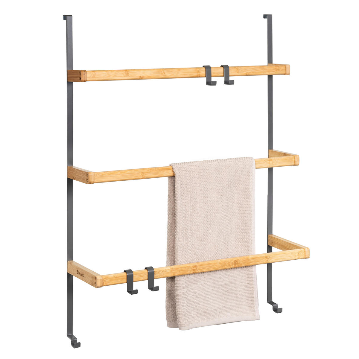TÜR-HÄNGEREGAL, grau - Grau, Holz (65/86/17cm) - eluno