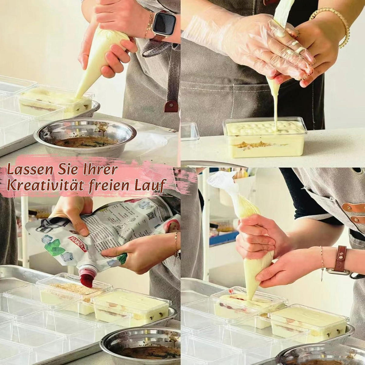SPRITZBEUTEL 24 Zoll 100 Stück Set - Multicolor, Kunststoff (28.5/1/59.5cm)