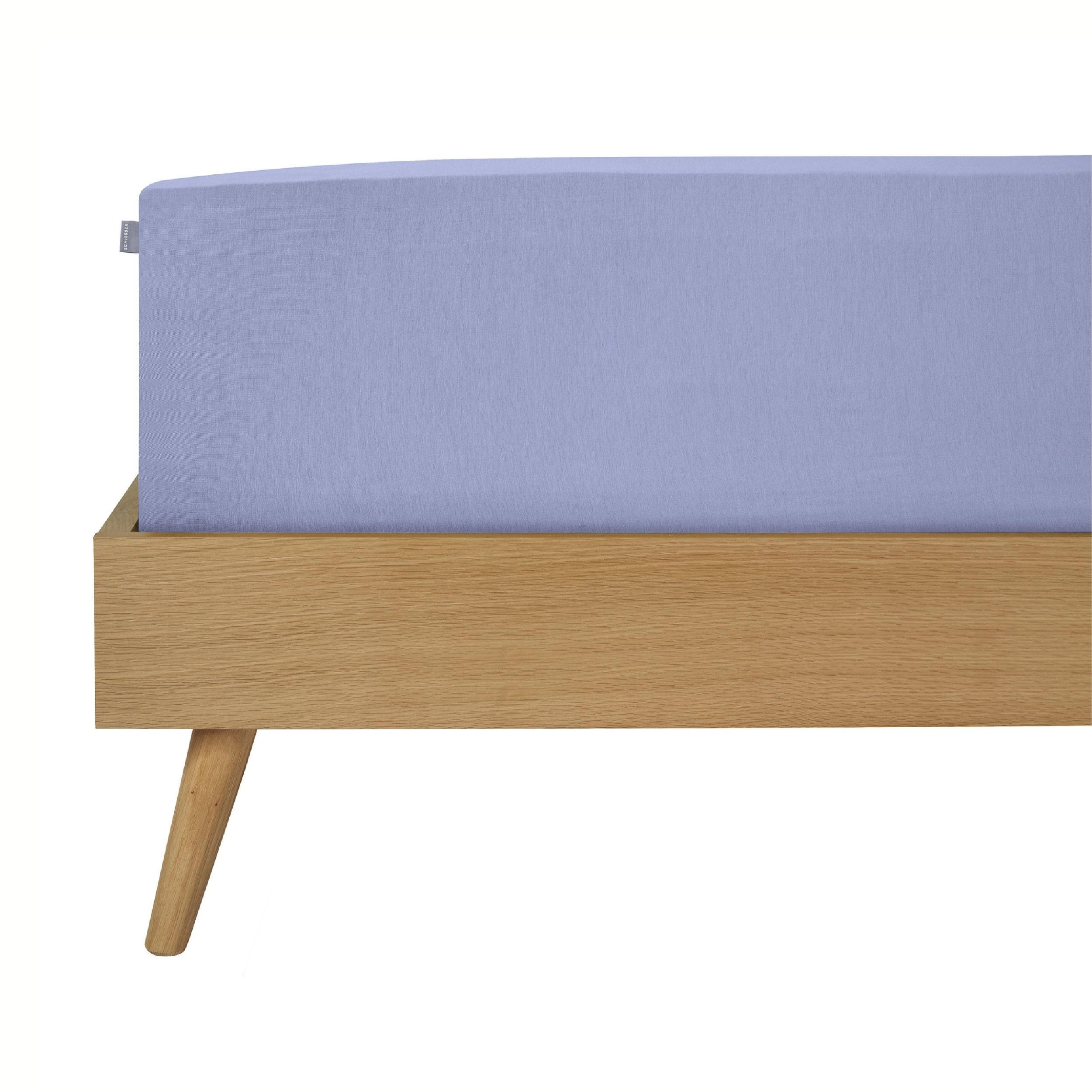 SPANNBETTLAKEN Elli 97 % Baumwolle, 3 % Elasthan 180x200 cm Lavendel - Violett, Textil (180/200cm) - SCHIESSER
