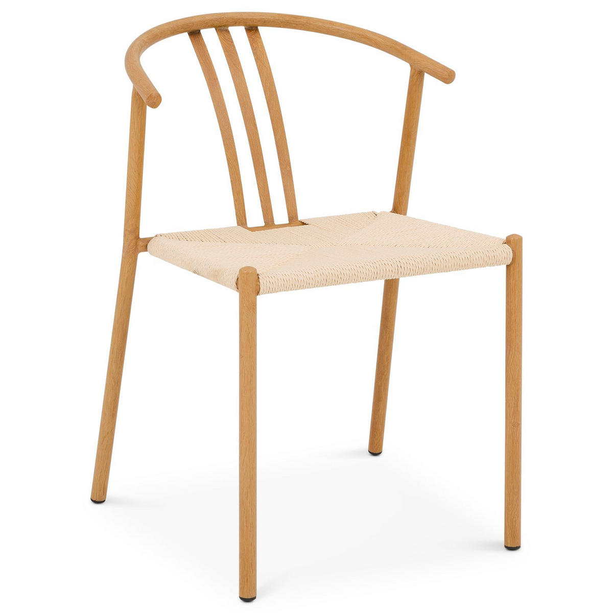 ESSZIMMERSTÜHLE AVA 2er-Set hellbraun - Hellbraun, Textil/Metall (52/75/56cm) - IDIMEX