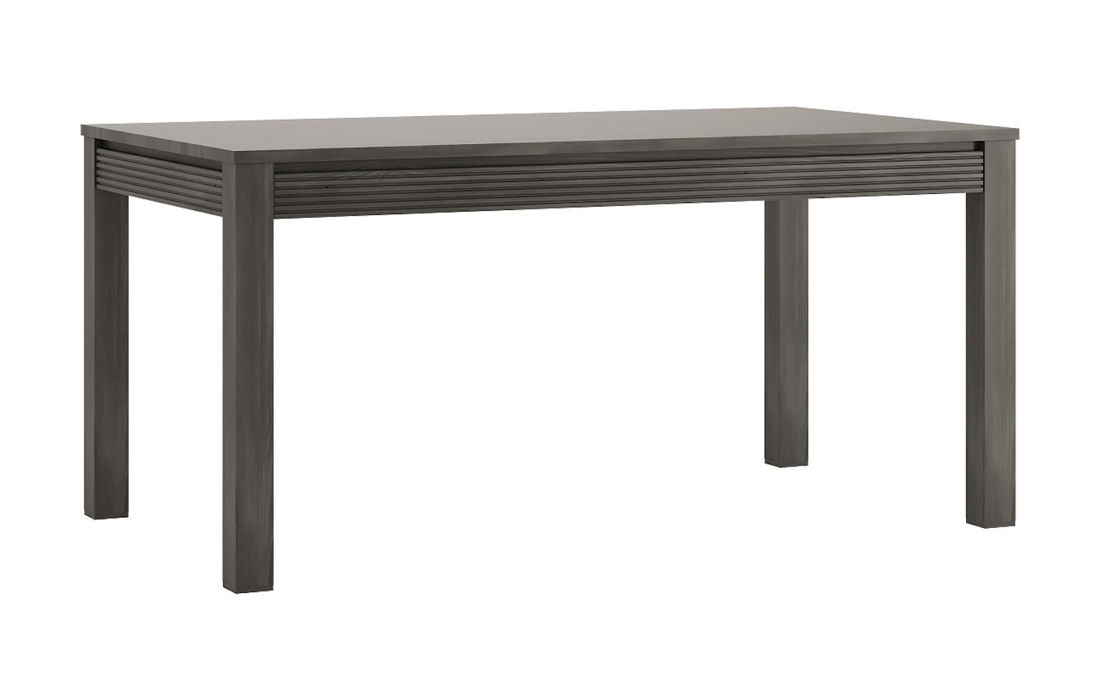 ESSTISCH SEVILLA norwegische Schwarzkiefer 160-200 / 90 / 77cm - Schwarz, Holz/Holzwerkstoff (90/160/77cm) - Feldmann-Wohnen