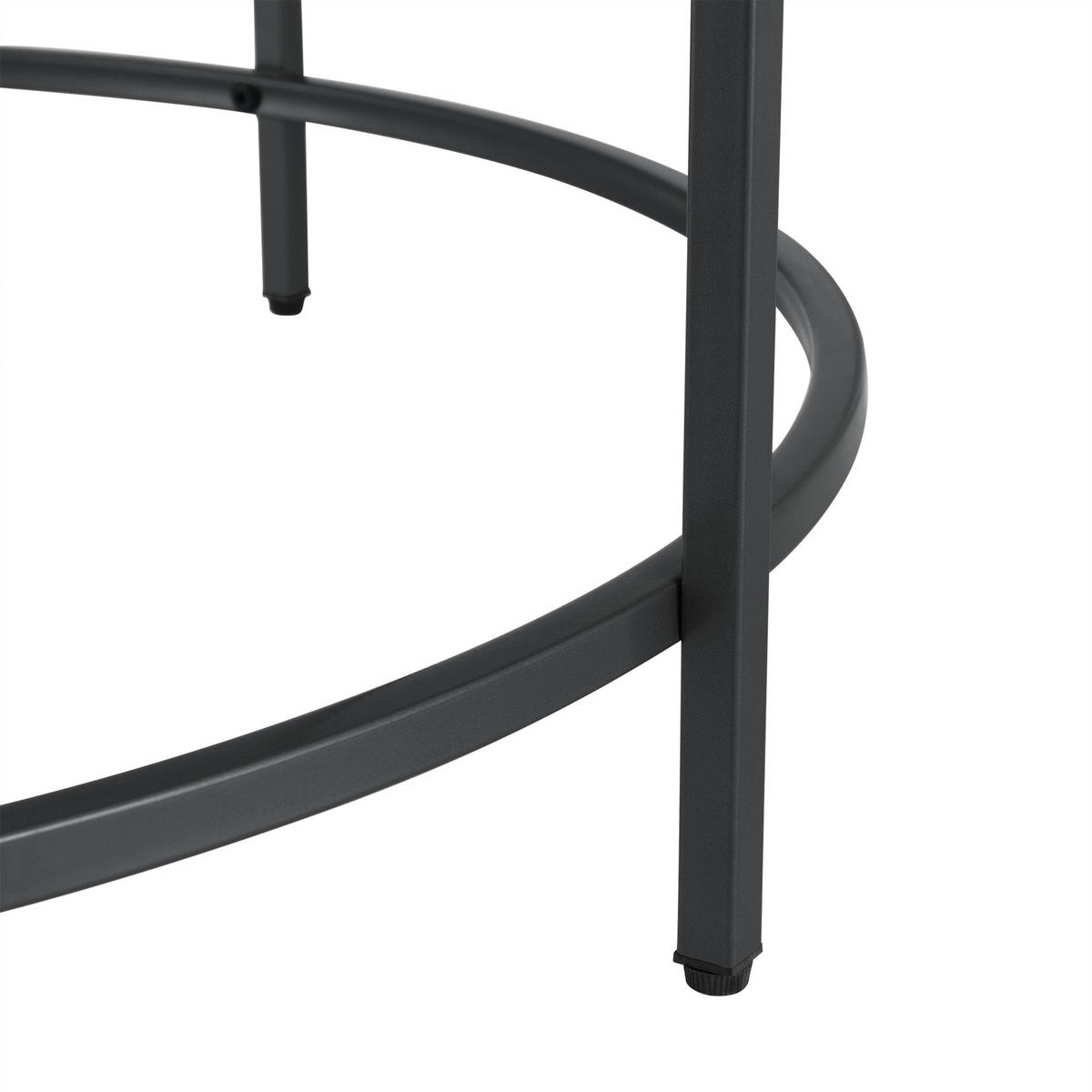 COUCHTISCH Kouvola 84/84/46 - Schwarz, Glas (84/84/46cm) - [en.casa]