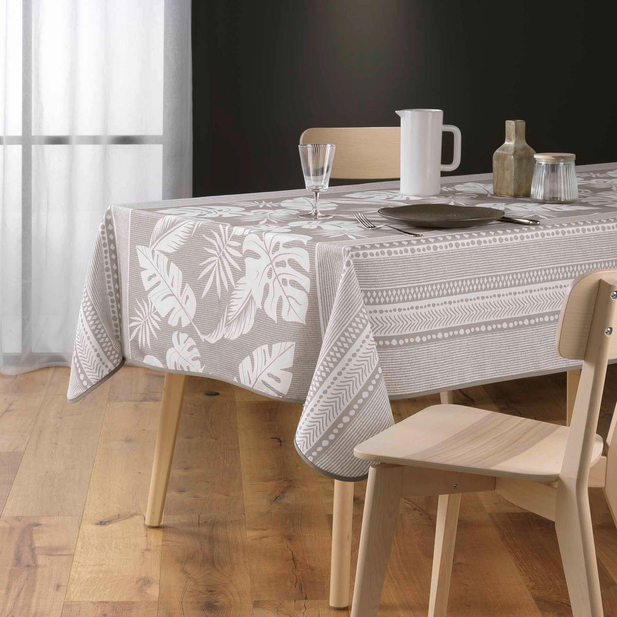 TISCHDECKE Ambrine 150/240 cm - Beige, Textil (150/240cm) - Douceur d´intérieur