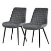 ESSZIMMERSTUHL Anthrazit 2er Set - Anthrazit, Metall (52/89/60cm) - ML-DESIGN
