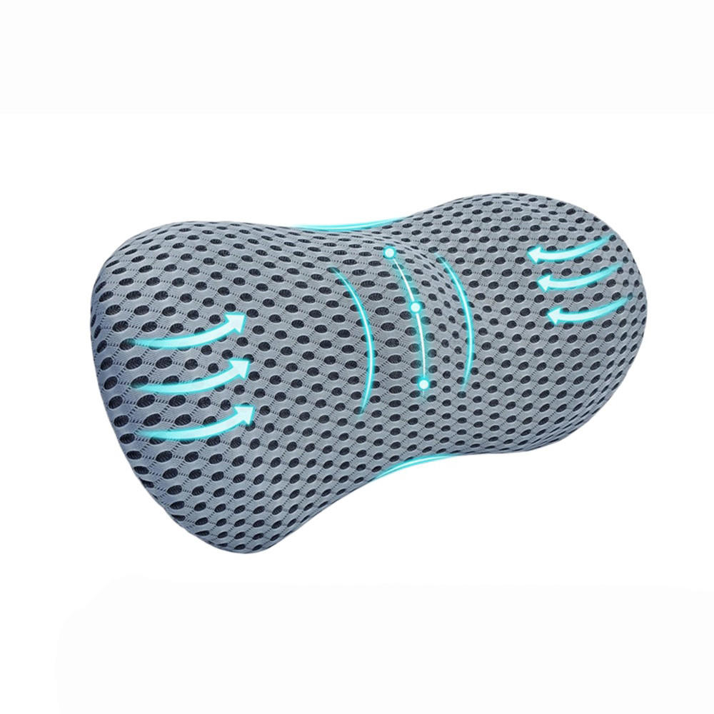 RÜCKENKISSEN Aus Memory-Schaum,46x23x11cm - Grau, Textil (20/30cm)