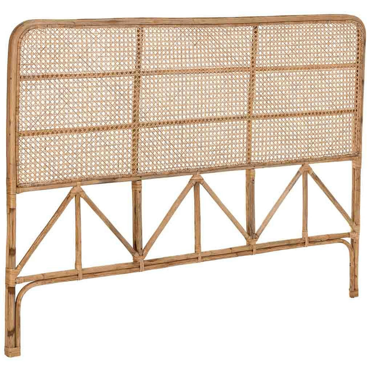 KOPFTEIL aus Rohrgeflecht 178x02x127 cm - Braun, Naturmaterialien (178/2cm) - Wanderlust